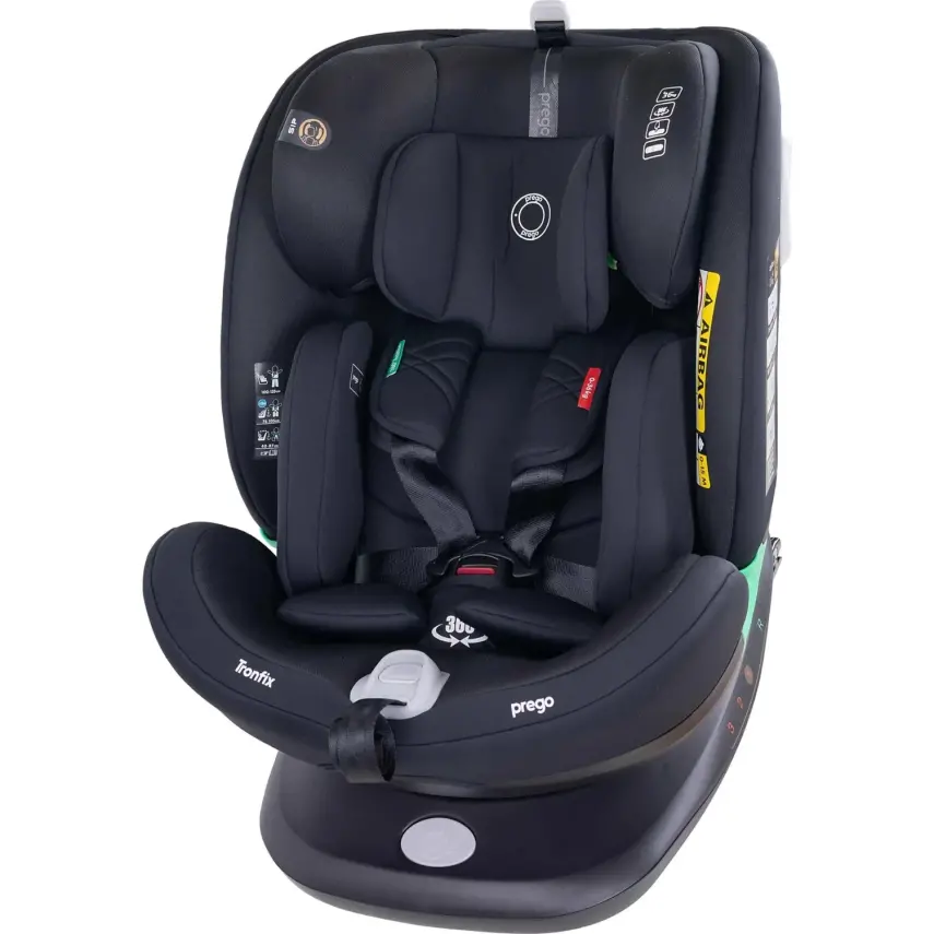 Prego Tronfix 360° Dönebilen Isofixli I-Size Oto Koltuğu 0-36 Kg Siyah Q9004 - 13