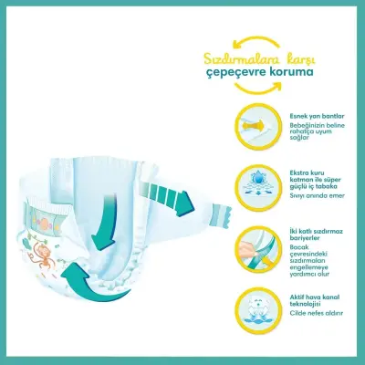 Prima Aktif Bebek Bezi 6 Beden Extra Large 13-18 kg 40'lı Fırsat Paketi - 4
