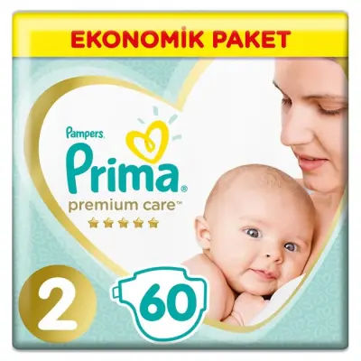 Prima Premium Care Bebek Bezi 2 Beden Mini 4-8 Kg Ekonomik Paket 180 Adet