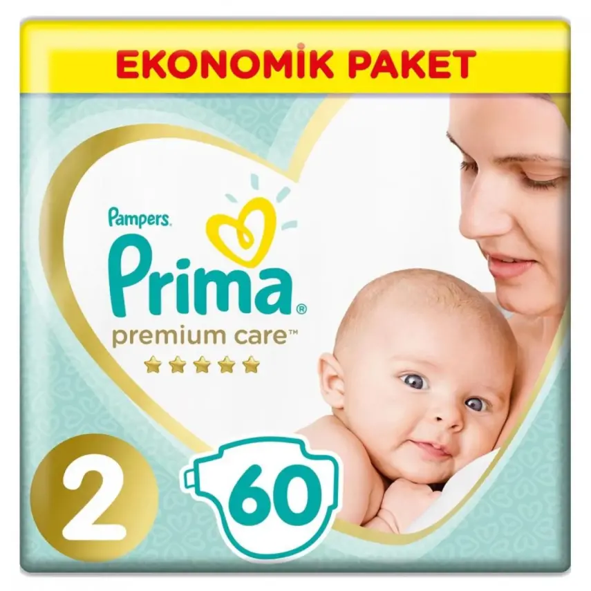 Prima Premium Care Bebek Bezi 2 Beden Mini 4-8 Kg Ekonomik Paket 180 Adet - 1