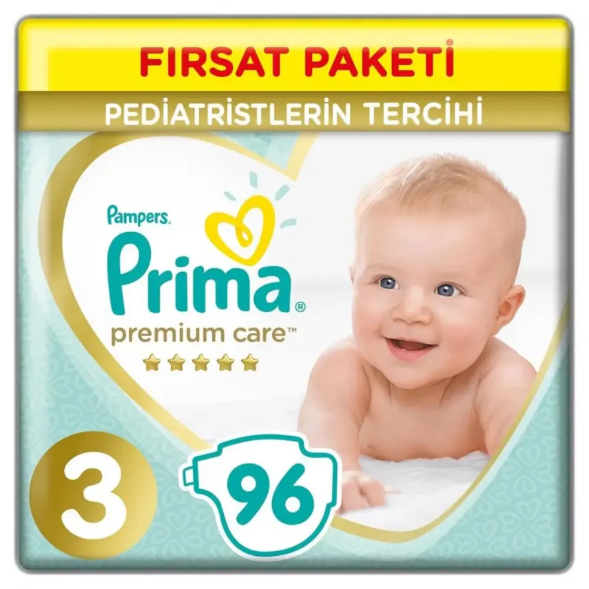 Prima Premium Care Bebek Bezi 3 Beden Midi 6-10 Kg 96lı Ultra Fırsat Paketi - 1