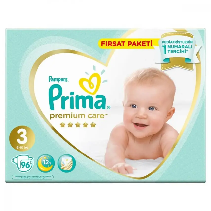 Prima Premium Care Bebek Bezi 3 Beden Midi 6-10 Kg 96lı Ultra Fırsat Paketi - 5