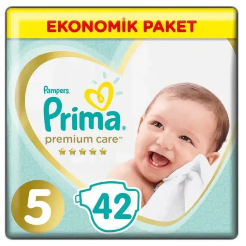 Prima Premium Care Bebek Bezi 5 Beden Juniour 18+ Kg 42Li Ekonomik Bm Care Sensitive Islak Mendilli - 2