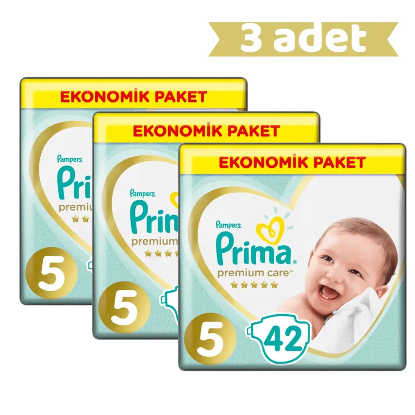 Prima Premium Care Bebek Bezi 5 Beden Juniour 18+ Kg Ekonomik Paket 126 lı - 4