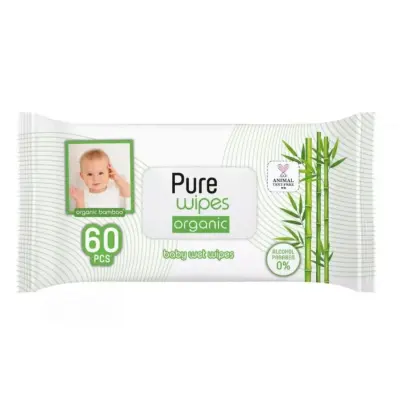Pure Wipes Bambu Bebek Islak Havlu 3x60lı - 3