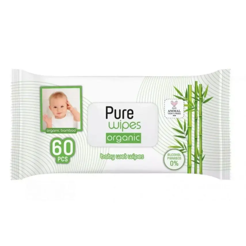 Pure Wipes Bambu Bebek Islak Havlu 3x60lı - 3