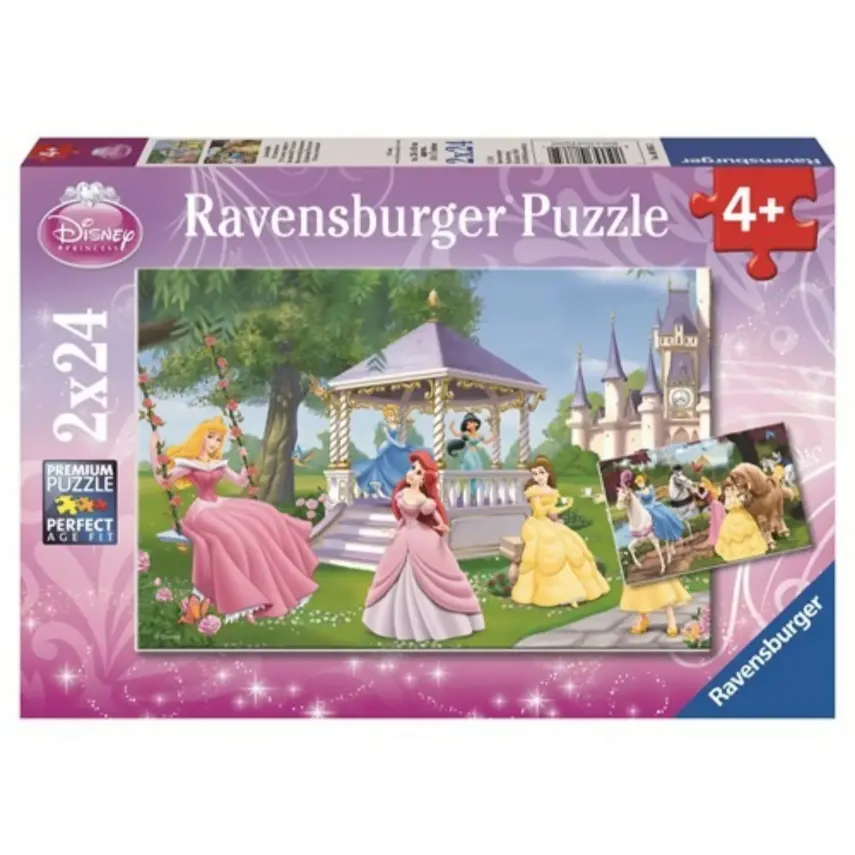 Ravensburger 2x24 Parçalı Puzzle Walt Disney Büyülü Prensesler-088652 - 1