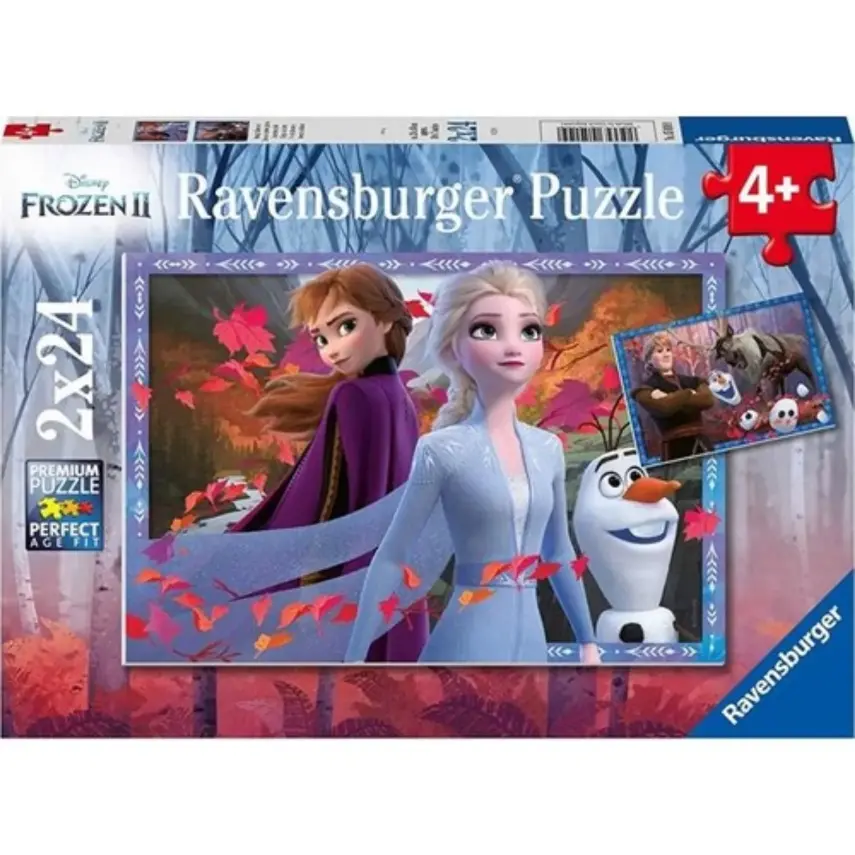 Ravensburger 2x24 Parçalı WD Frozen2 Puzzle-50109 - 1