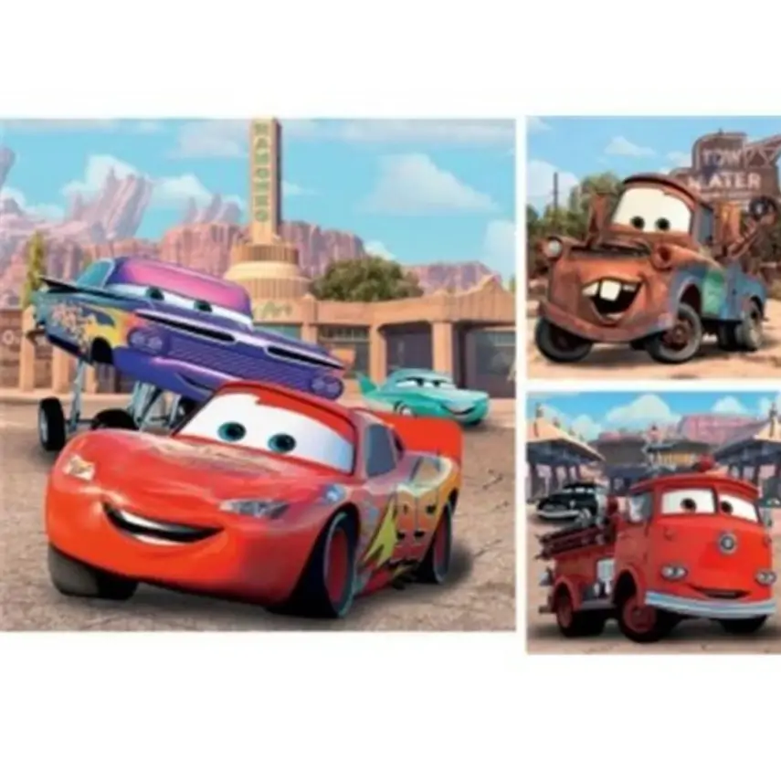 Ravensburger 3x49 Parçalı Puzzle Walt Disney Cars2 Yarış-092819 - 1