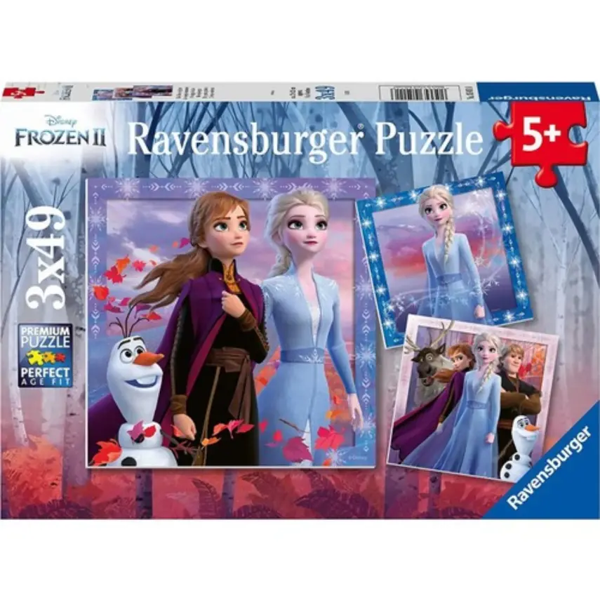 Ravensburger 3x49 Parçalı WD Frozen2 Puzzle-50116 - 1