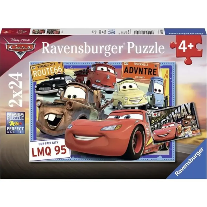 Ravensburger Wd Cars Puzzle 24x2 Parça - 1