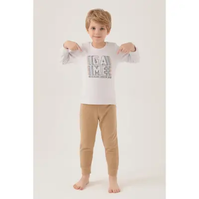 RolyPoly Erkek Çocuk Pijama Takımı Vizon - 3