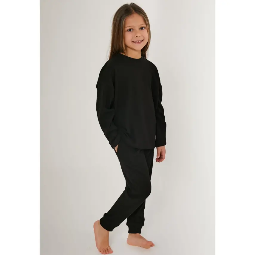 RolyPoly Kız 2li Takım Siyah - 1