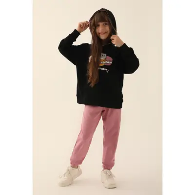 RolyPoly Kız Çocuk Eşofman Takımı Siyah - 3