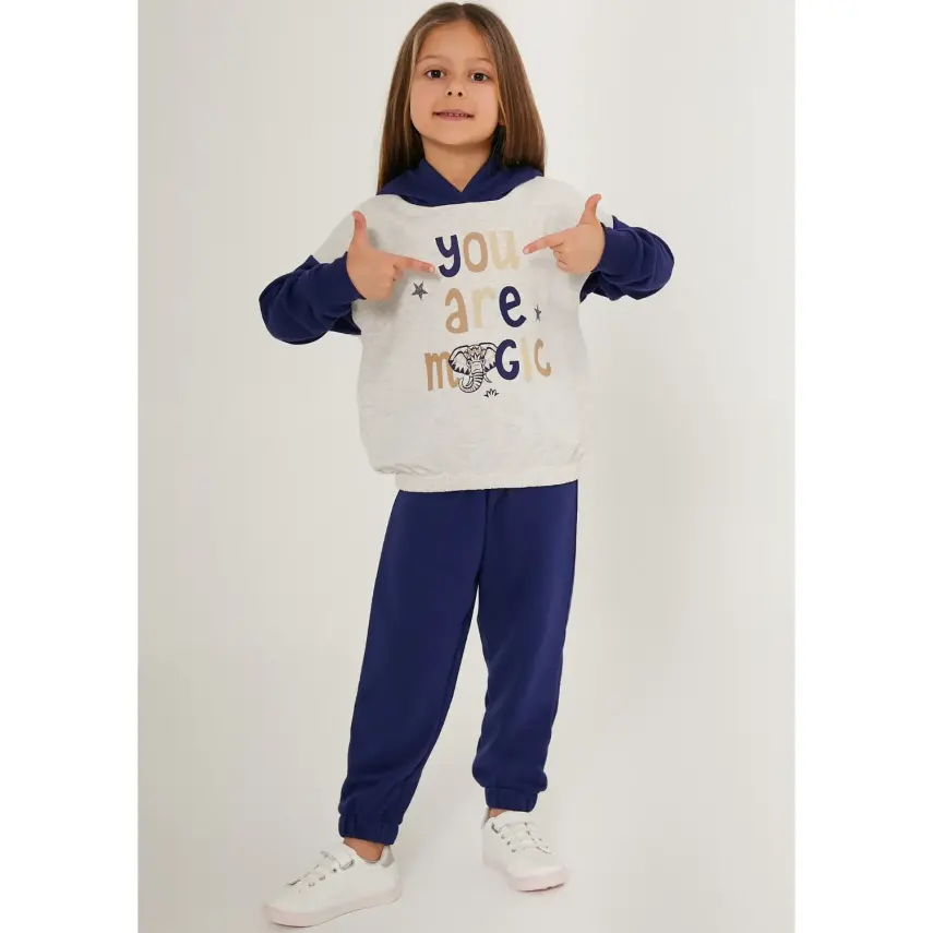 RolyPoly Kız Eşofman Takımı Bej Melanj - 7