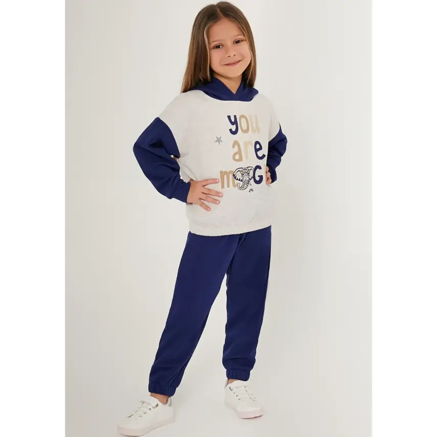 RolyPoly Kız Eşofman Takımı Bej Melanj - 9