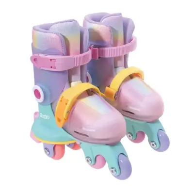 Rookie Ayarlanabilir Dönüşen Tekerlekli 2 In 1 Twisty Paten - Pembe