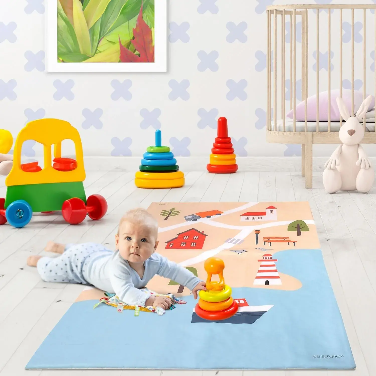 Safemom 90x145 Oyun Matı Lake | Hızlı Kargo