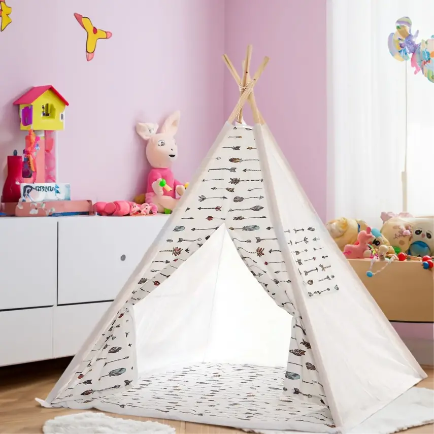 Safemom Ahşap Kızılderili Oyun Çadırı Arrow - 1