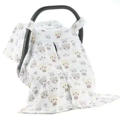 SafeMom Müslin Ana Kucağı Örtüsü Bear 