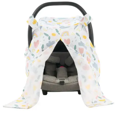 SafeMom Müslin Ana Kucağı Örtüsü Flowers - 2