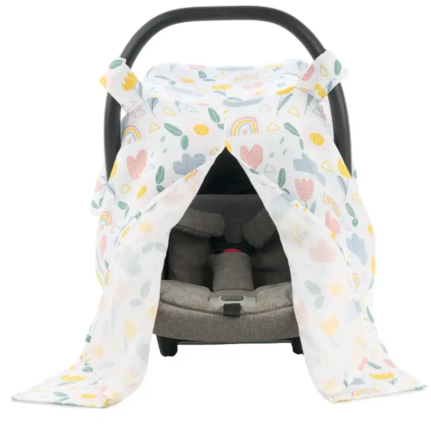 SafeMom Müslin Ana Kucağı Örtüsü Flowers - 2