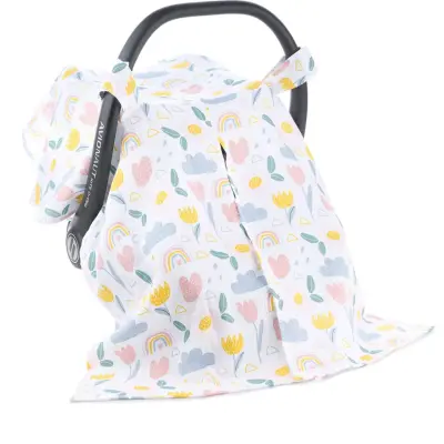 SafeMom Müslin Ana Kucağı Örtüsü Flowers 