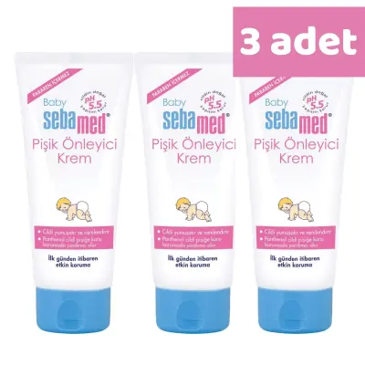 Sebamed Bebek Pişik Kremi 100 ml x3 