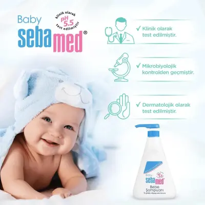 Sebamed Bebek Saç ve Vücut Şampuanı 150 ml x 3 Adet - 8