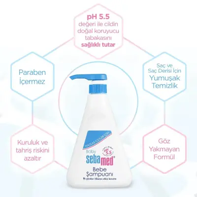 Sebamed Bebek Saç ve Vücut Şampuanı 150 ml x 3 Adet - 2
