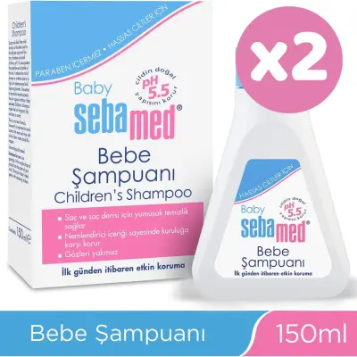 Sebamed Bebek Saç ve Vücut Şampuanı 150 ml x2 - 2