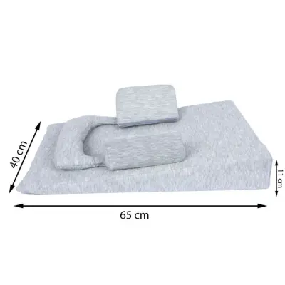 Sevi Bebe Bebek Reflü Yatağı Gri - 3