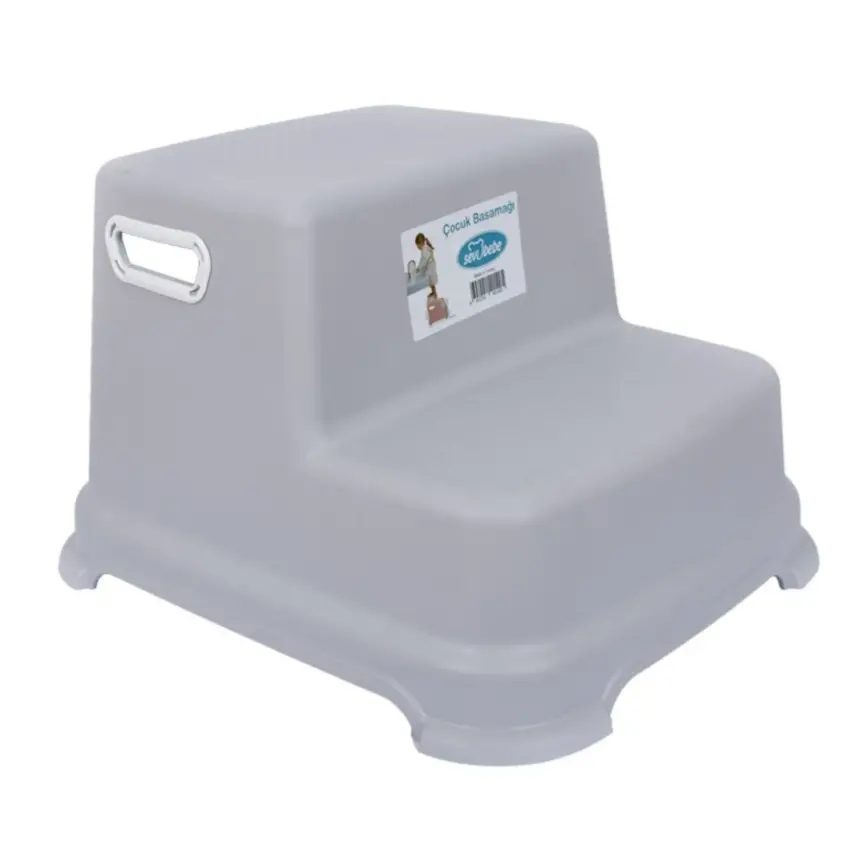 Sevi Bebe Çift Katlı Çocuk Basamağı Gri - 1