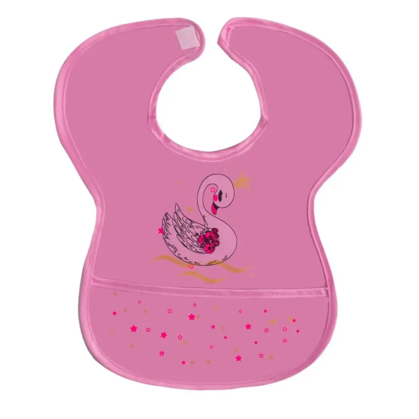 Sevi Bebe Cırtlı Muşamba Önlük Kuğu - 1