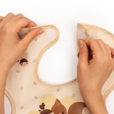 Sevi Bebe Cırtlı Muşamba Önlük Sincap - 2