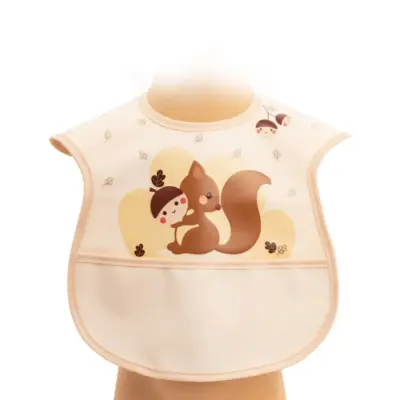 Sevi Bebe Cırtlı Muşamba Önlük Sincap - 3