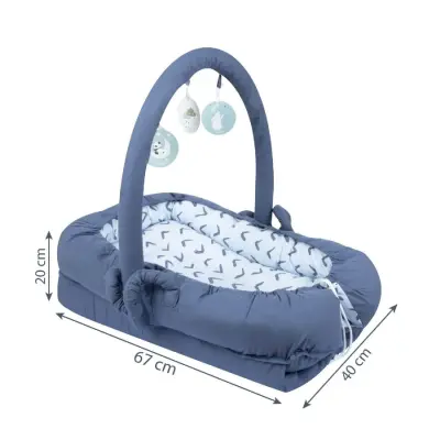 Sevi Bebe Çok Fonksiyonlu Anne Yanı Reflü Yatağı Çentik Desenli - 8