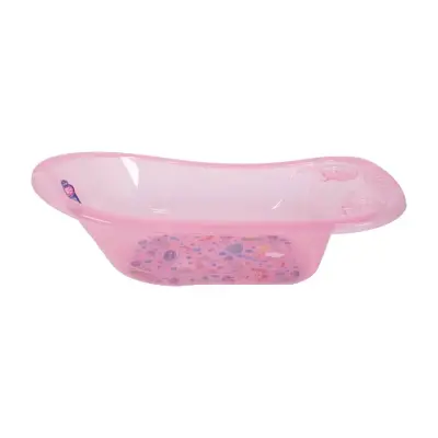 Sevi Bebe Giderli Bebek Banyo Küveti Desenli Şeffaf Pembe (Yeni) - 1