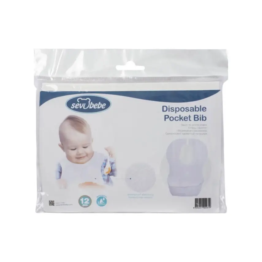 Sevi Bebe Kağıt Mama Önlüğü 12li - 3