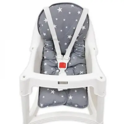 Sevi Bebe Mama Sandalyesi Minderi Gri Yıldız