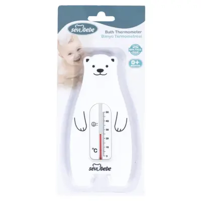 Sevi Bebe Oda ve Banyo Termometresi Beyaz Kutup Ayısı 