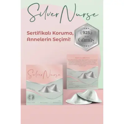 SilverNurse Koruyucu Göğüs Kapakları Gümüş 2li - 16