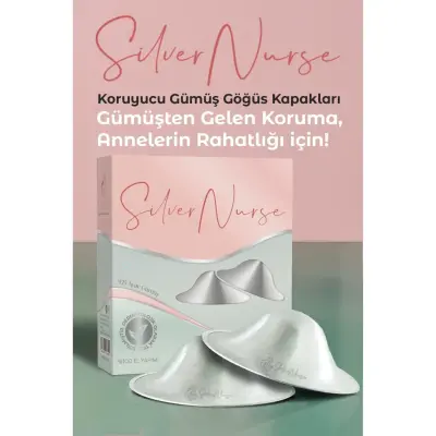 SilverNurse Koruyucu Göğüs Kapakları Gümüş 2li - 1