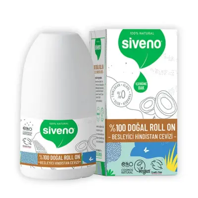 Siveno %100 Doğal Roll-On Besleyici Hindistan Cevizi 50 ml 