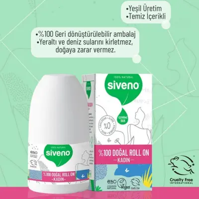 Siveno %100 Doğal Roll-On Kadınlar İçin 50 ml  - 9