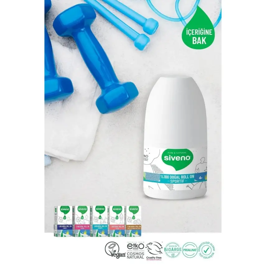 Siveno %100 Doğal Roll-On Sportive 50 ml  - 13