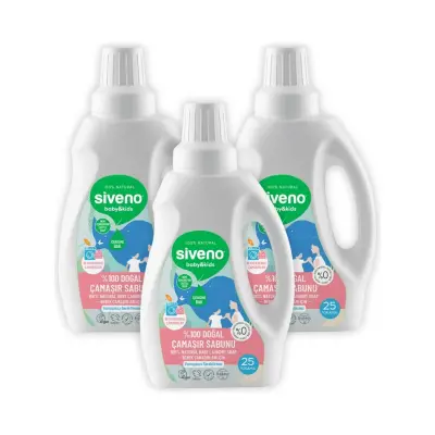 Siveno Baby Doğal Çamaşır Sabunu 750 ml x3