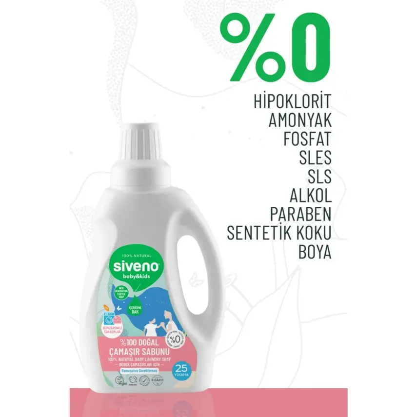 Siveno Baby Doğal Çamaşır Sabunu 750 ml x3 - 3
