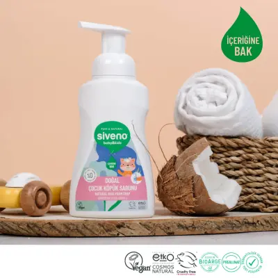 Siveno Kids %100 Zeytinyağlı Doğal Kids Köpük Sabun 250 ml  - 11