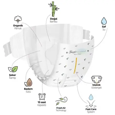 Sleepy Bebek Bezi Bio Natural 3 Numara Midi 100lü Gross Paket - 3